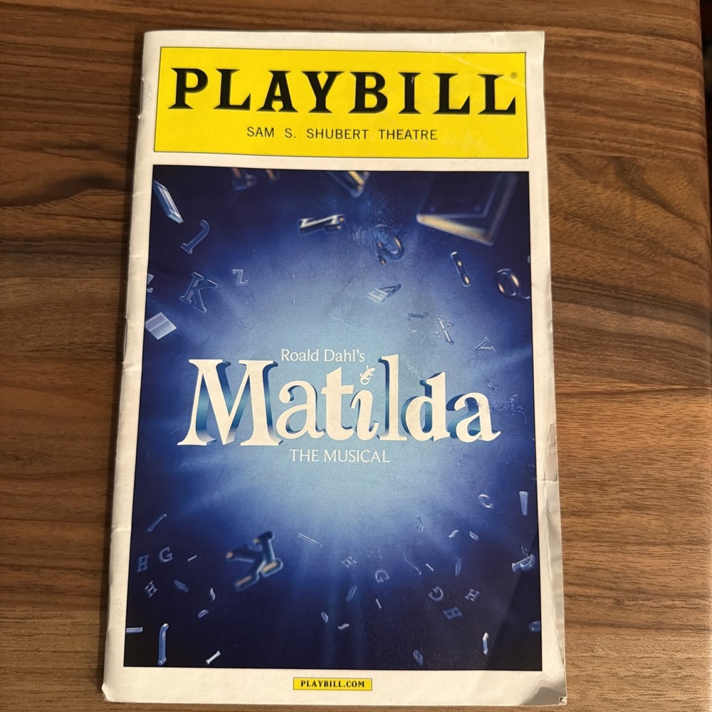 Matilda NYC Broadway September 2013 Playbill Sophia Gennusa Craig Bierko
